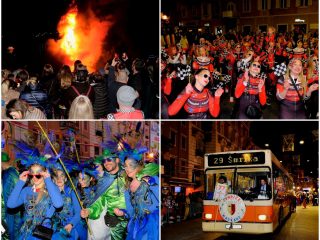 Maškare va Kraljevici službeno završile paljenjem mesopusta